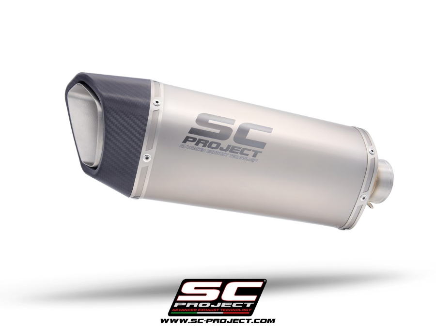 Immagine di Silenziatore SC1-R GT titanio, con raccordo racing