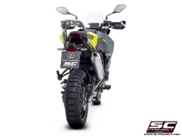 Benelli TRK 702 with SC-Project Rally-S titanium exhaust, back view
