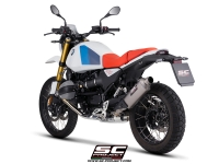 BMW R 12 G/S with SC-Project Rally Raid titanium exhaust, rear view